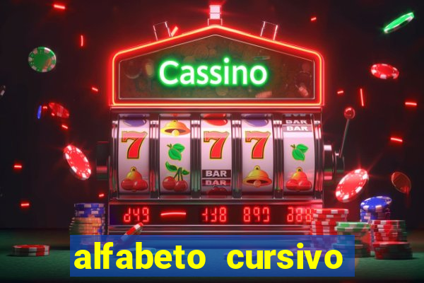 alfabeto cursivo pontilhado para imprimir pdf